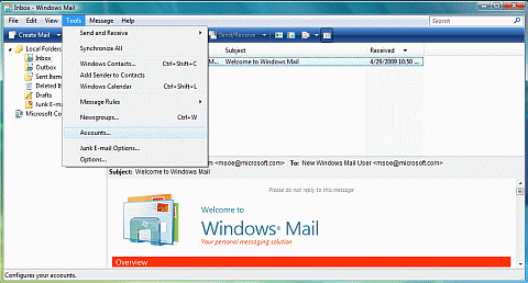 Windows mail image 1